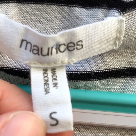 Maurices Mustard Striped Baseball Tee - Picture 5 of 8